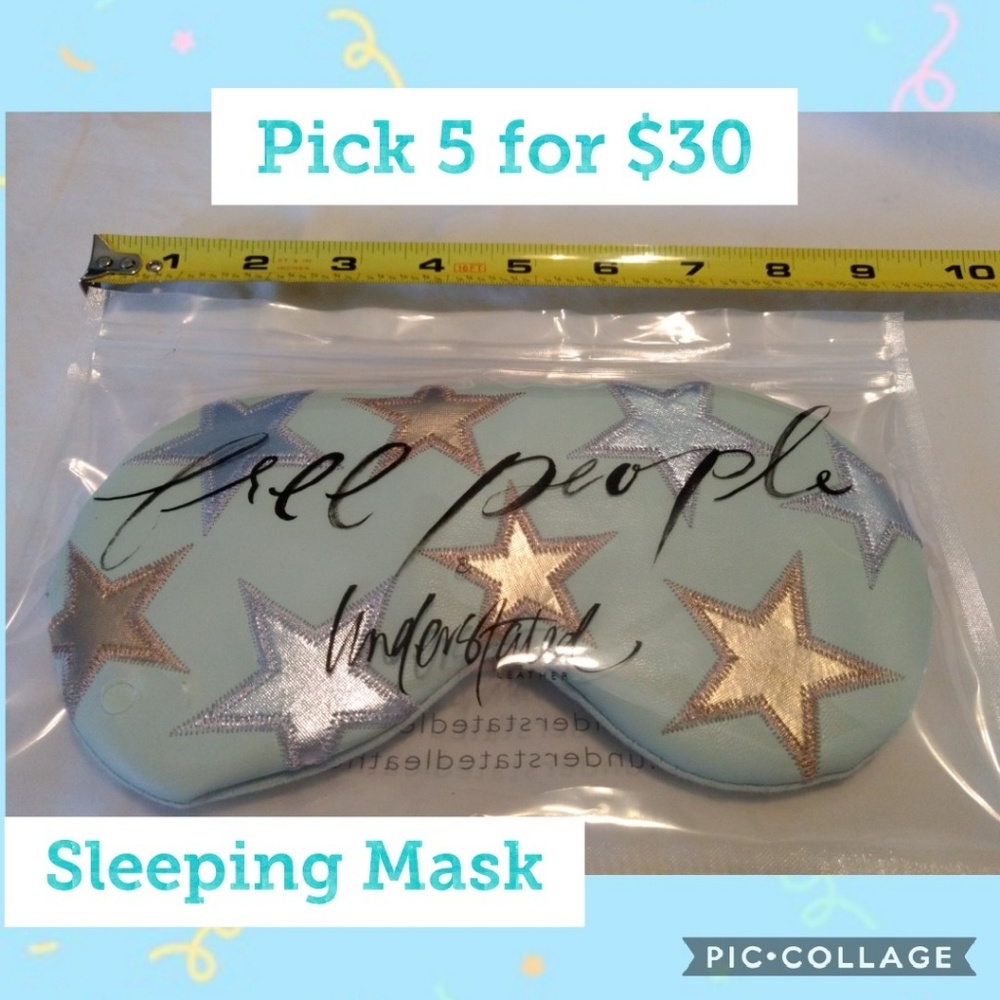 Free People Understated Leather Sleep Mask